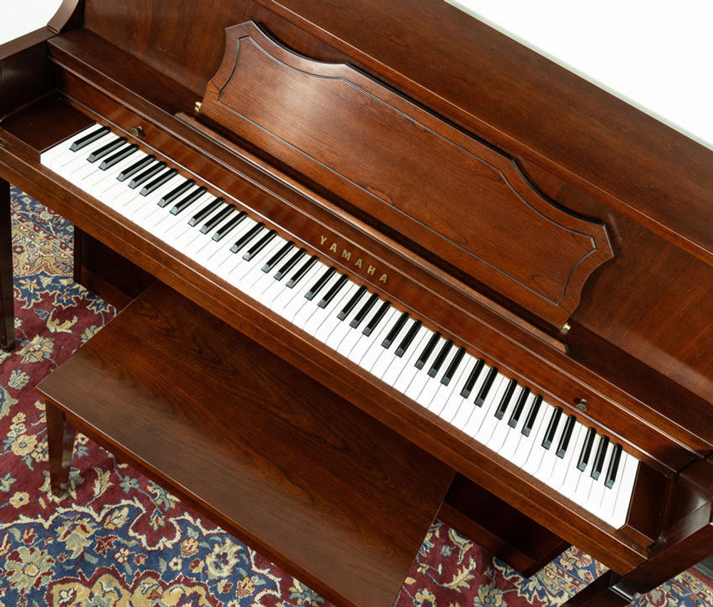 Yamaha M460BC Console Upright Piano Satin Mahogany SN: 0084913