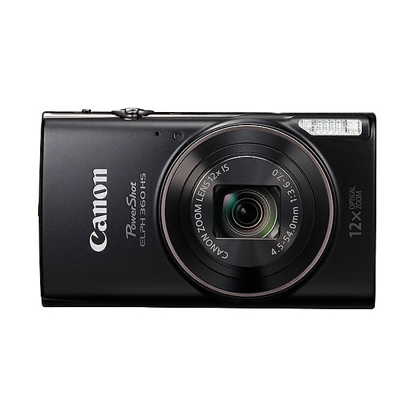 Canon PowerShot ELPH 360 HS Digital Camera (Black)  