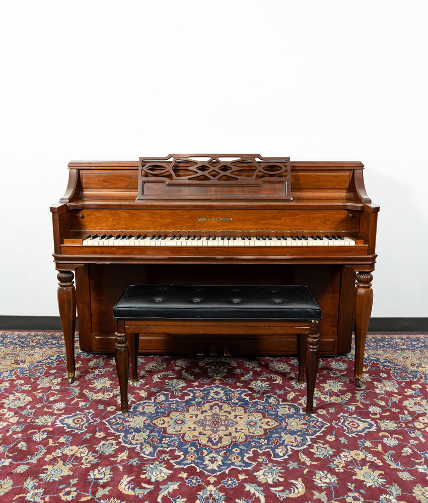 Kohler Campbell Classic Upright Piano Satin Walnut SN: 651255