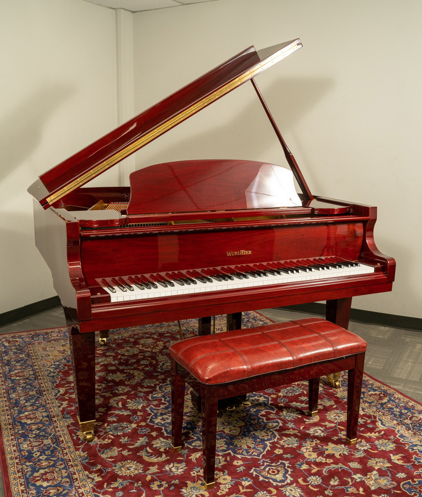 Wurlitzer 5 3 C153 Grand Piano| Polished Cherry SN : 0060576