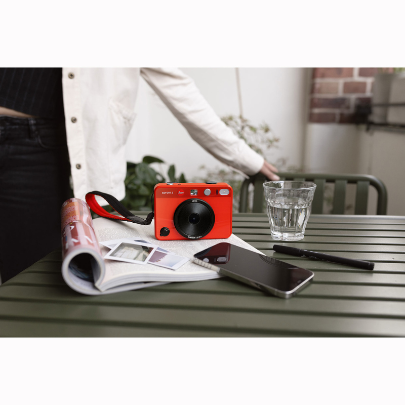 Leica SOFORT 2 Hybrid Instant Film Camera (Red)  